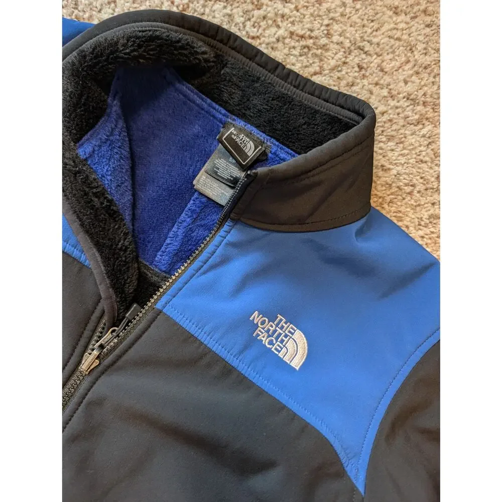 The North Face Men's Denali Softshell Fleece Lined Jacket Blue Black Size S
